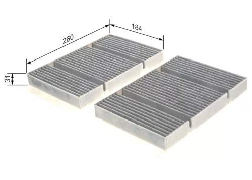 BOSCH Filter, cabin air (1987435546)