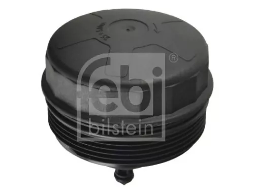 1x Cap, oil filter housing