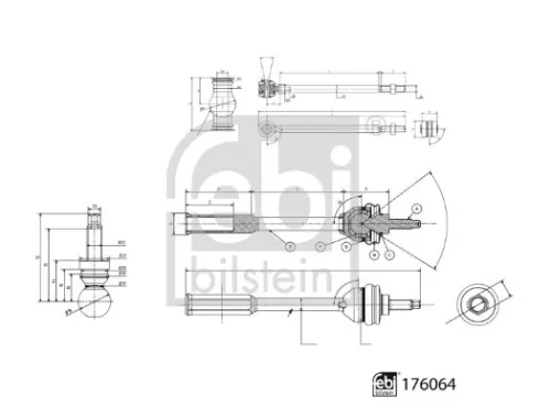 FEBI BILSTEIN 1x Tie Rod (176064)