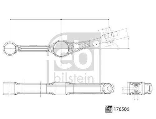 FEBI BILSTEIN 1x Control/Trailing Arm, wheel suspension (176506)