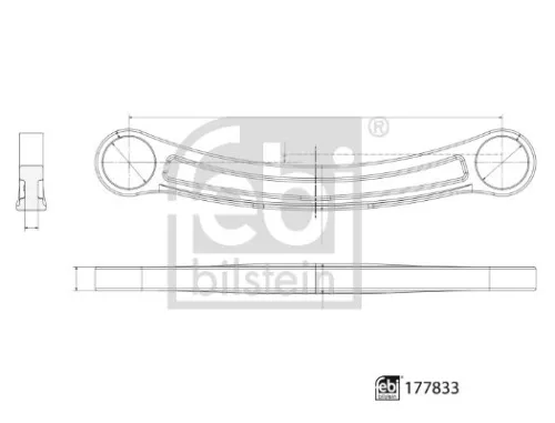 FEBI BILSTEIN 1x Rod/Strut, wheel suspension (177833)