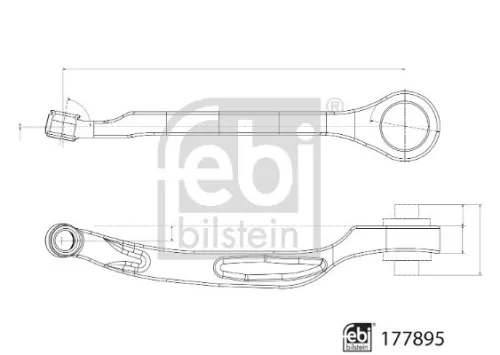 FEBI BILSTEIN 1x Control/Trailing Arm, wheel suspension (177895)