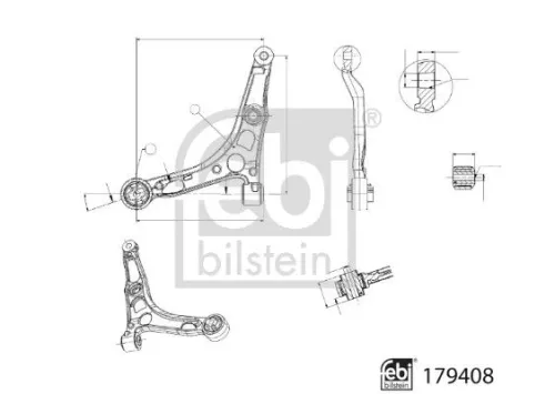 FEBI BILSTEIN 1x Control/Trailing Arm, wheel suspension (179408)