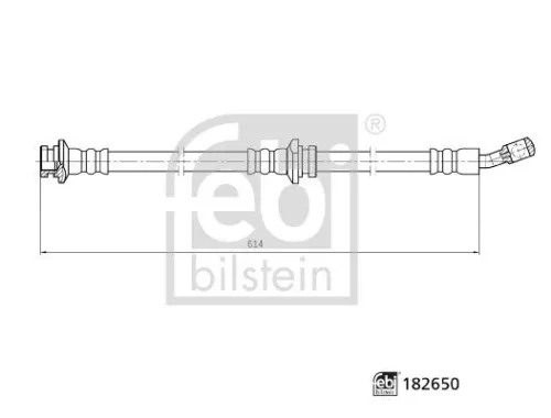 FEBI BILSTEIN 1x Brake Hose (182650)