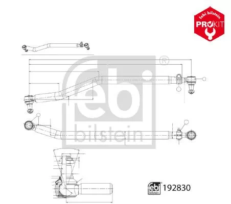 FEBI BILSTEIN 1x Centre Rod Assembly (192830)