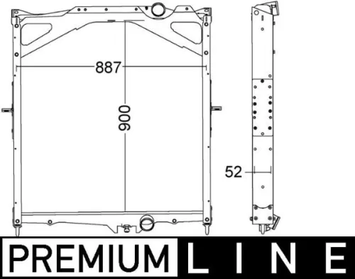 Radiator, engine cooling