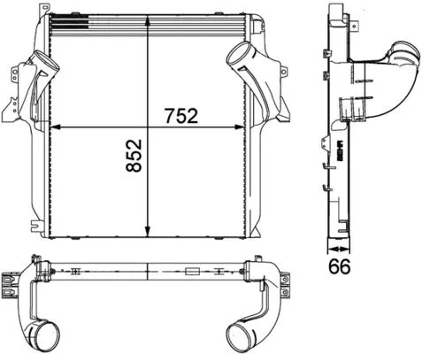 MAHLE Charge Air Cooler (CI 101 000P)
