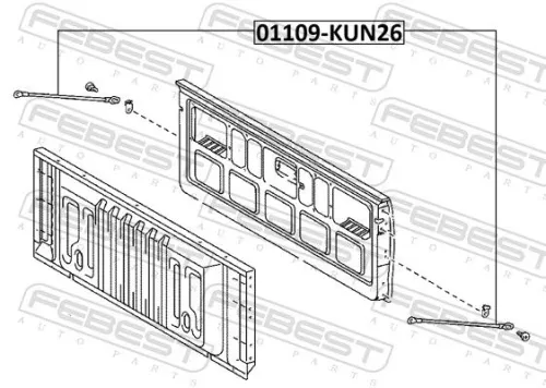 FEBEST Bonnet Cable (01109-KUN26)