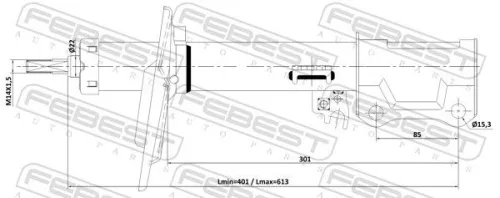 FEBEST Shock Absorber (01110-003RL)