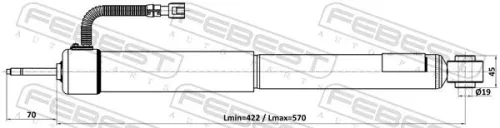 FEBEST Shock Absorber (01110-010R)