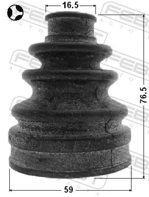 FEBEST Bellow, drive shaft (0115-ACA33RT)