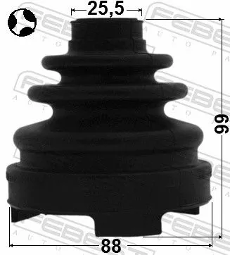 FEBEST Bellow, drive shaft (0115-ACV40T)