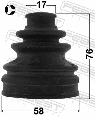 FEBEST Bellow, drive shaft (0115-ALA49RT)