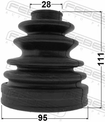 FEBEST Bellow Kit, drive shaft (0117-KDN165)