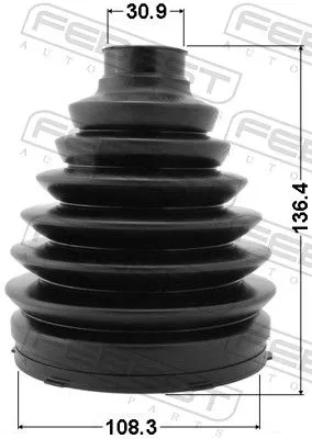 FEBEST Bellow, drive shaft (0117P-200)