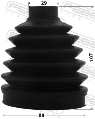 FEBEST Bellow, drive shaft (0117P-GSX30)