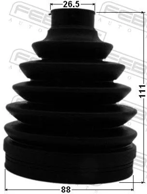 FEBEST Bellow, drive shaft (0117P-ZNR)