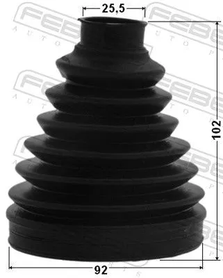 FEBEST Bellow, drive shaft (0117P-ZVW30)