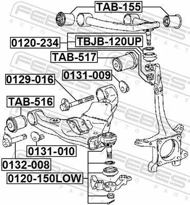 FEBEST Ball Joint (0120-150LOW)