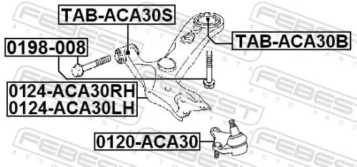 FEBEST Ball Joint (0120-ACA30)