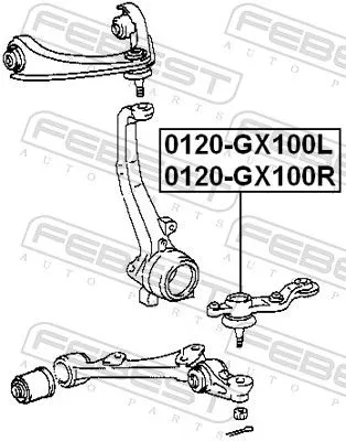 FEBEST Ball Joint (0120-GX100R)