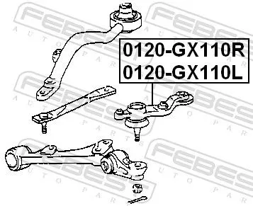 FEBEST Ball Joint (0120-GX110L)