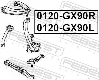 FEBEST Ball Joint (0120-GX90R)