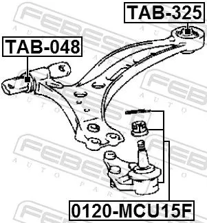 FEBEST Ball Joint (0120-MCU15F)