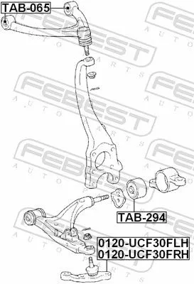 FEBEST Ball Joint (0120-UCF30FRH)