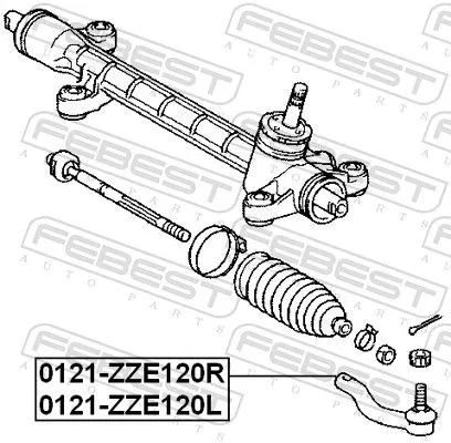 FEBEST Tie Rod End (0121-ZZE120R)