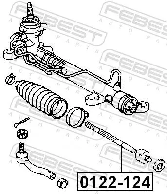 FEBEST Inner Tie Rod (0122-124)