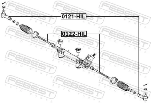 FEBEST Inner Tie Rod (0122-HIL)