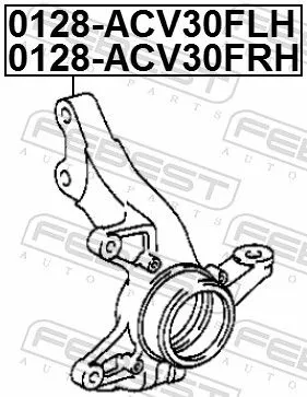 FEBEST Steering Knuckle, wheel suspension (0128-ACV30FRH)