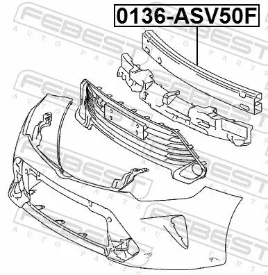 FEBEST Radiator Support (0136-ASV50F)