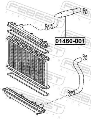 FEBEST Coolant Pipe (01460-001)