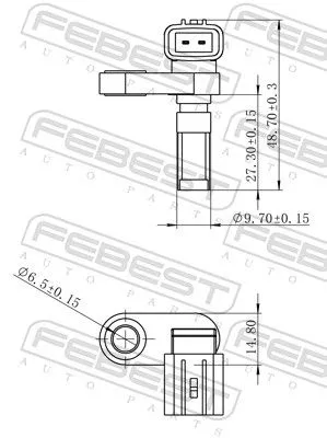 FEBEST Sensor, wheel speed (01606-002)