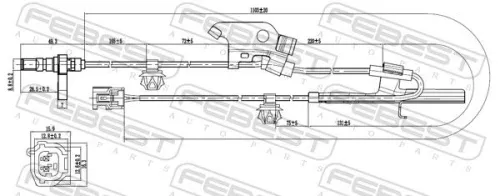 FEBEST Sensor, wheel speed (01606-003)