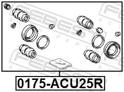 FEBEST Repair Kit, brake caliper (0175-ACU25R)