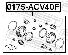 FEBEST Repair Kit, brake caliper (0175-ACV40F)