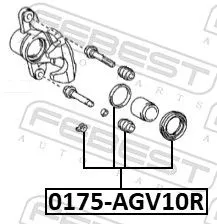 FEBEST Repair Kit, brake caliper (0175-AGV10R)
