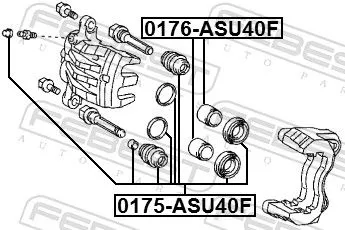 FEBEST Repair Kit, brake caliper (0175-ASU40F)