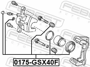 FEBEST Repair Kit, brake caliper (0175-GSX40F)