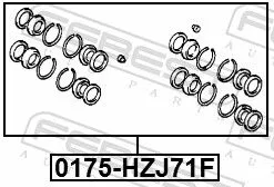 FEBEST Repair Kit, brake caliper (0175-HZJ71F)