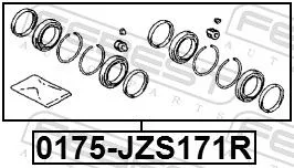 FEBEST Repair Kit, brake caliper (0175-JZS171R)