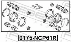 FEBEST Repair Kit, brake caliper (0175-NCP61R)