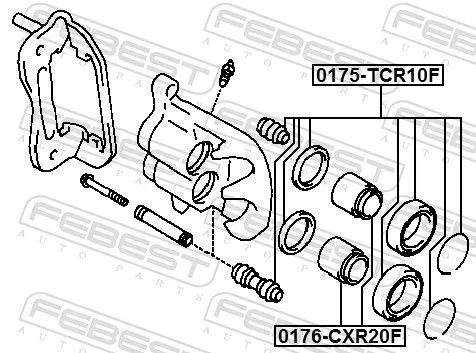 FEBEST Repair Kit, brake caliper (0175-TCR10F)