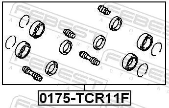 FEBEST Repair Kit, brake caliper (0175-TCR11F)