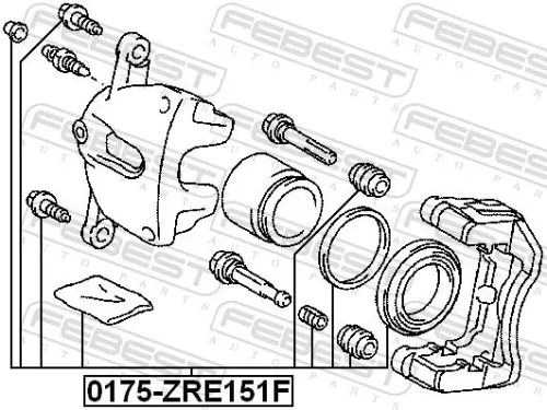 FEBEST Repair Kit, brake caliper (0175-ZRE151F)