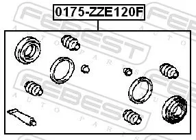 FEBEST Repair Kit, brake caliper (0175-ZZE120F)