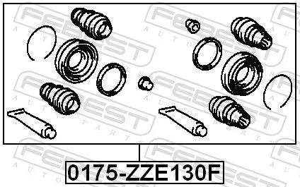FEBEST Repair Kit, brake caliper (0175-ZZE130F)